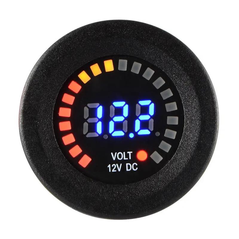 LED Digital Display DC 12V Car Boat Panel Gauge car Motorcycle Voltmeter Battery Monitor