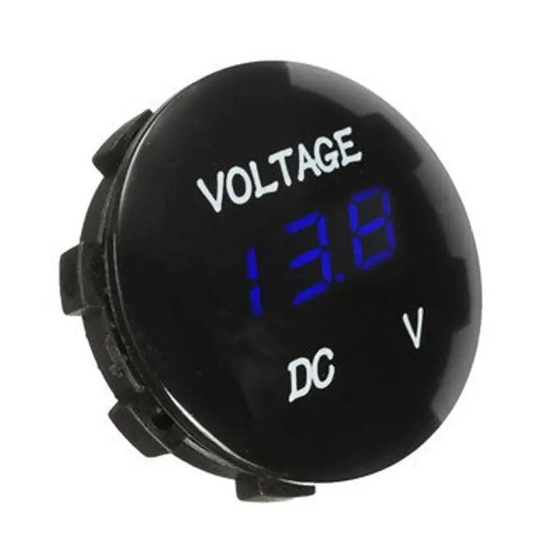 12V Car Motorcycle Volt Meter Gauge with Reverse Connection Waterproof LED Digital Voltmeter