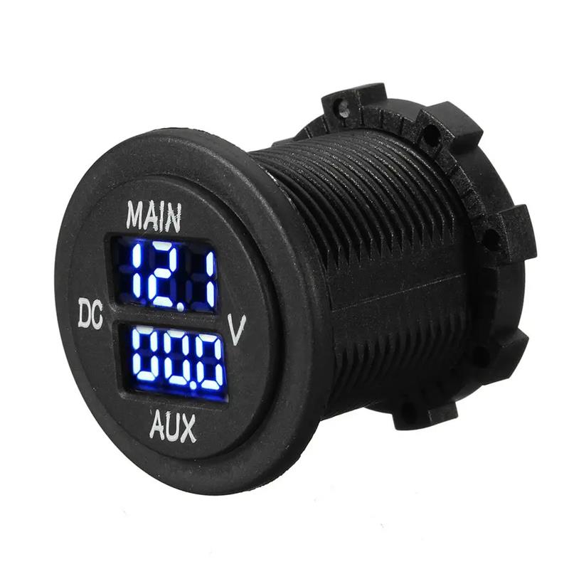 DC 10-60V LED Digital Dual Voltmeter Voltage Monitor Pickup Universal auto voltmeter