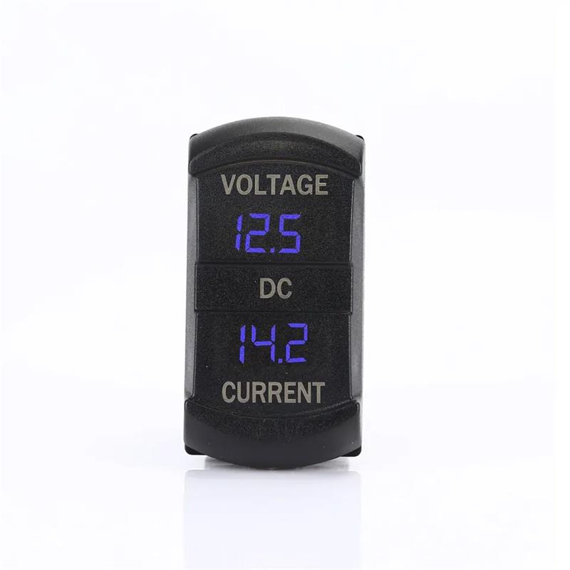 Car LED Waterproof Dual Voltage Waterproof LED Digital Voltmeter Tester Monitor Display Voltmer