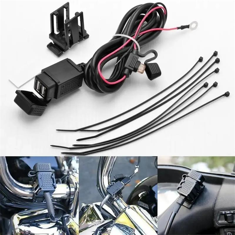 12V 3.1AWaterproof Motorbike Motorcycle Handlebar Charger Adapter Power Supply Socket