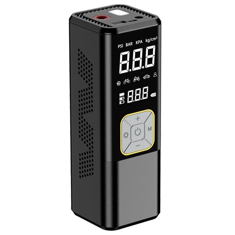 Wholesale distributor 8766 Multible-purpose Car Inflator Rechargeable Battery Digital Auto Air Pump